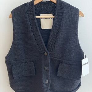 Cordera Cotton Waistcoat Black OS F/W 2024